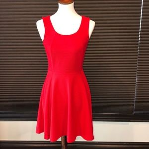Sleeveless red dress from the Limited.
